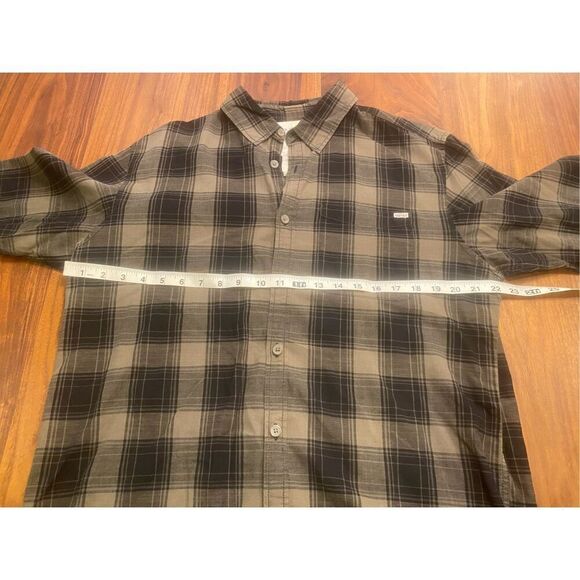 Jack & Jones Vintage Men’s Green Black Plaid Long Sleeve Button Down Shirt XL - Picture 2 of 9